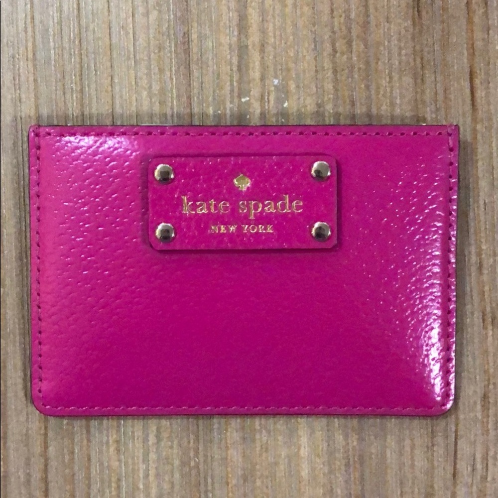 NEVER USED! Kate Spade Pink Leather Card Holder